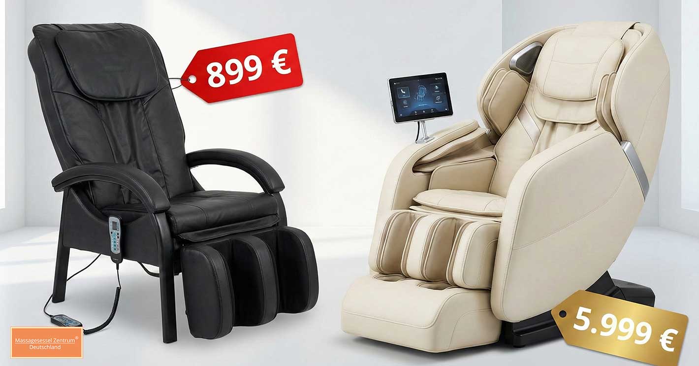 Warum gibt es so große Preisunterschiede bei Massagesesseln? Ein ehrlicher Vergleich.