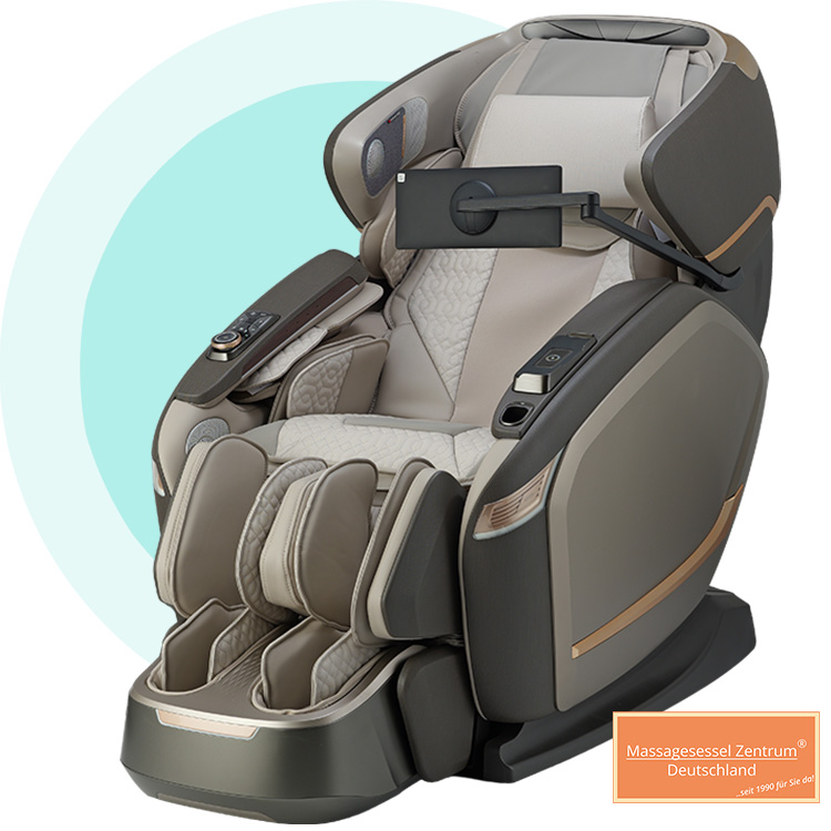Alpha Techno Massagesessel AT-638KI – in der Farbe taupe