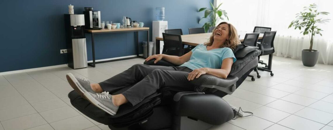 Massagesessel für die Firma: Warum diese Investition jeden Latte Macchiato schlägt