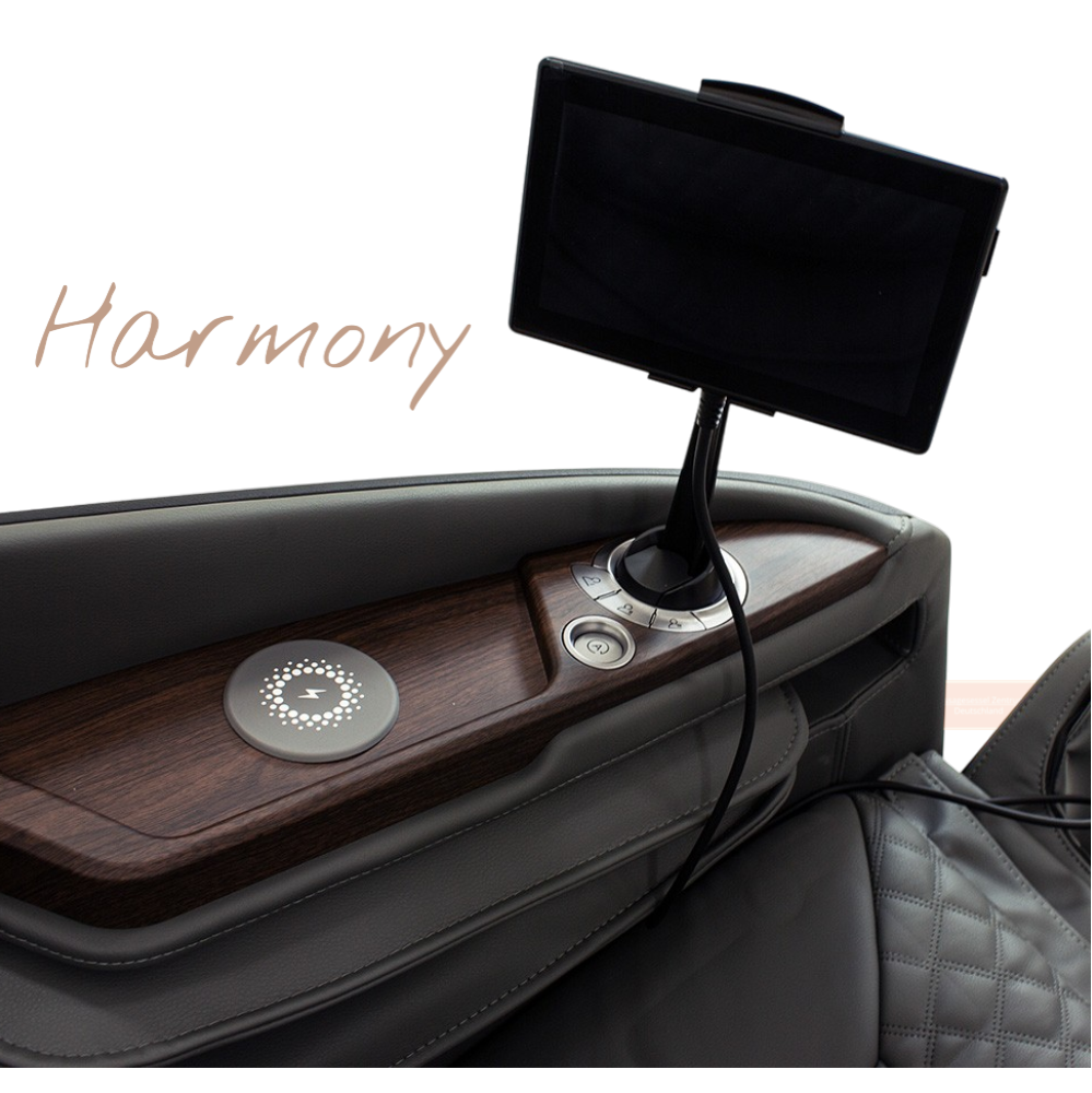 Casada-Massagesessel-Harmony-in-schwarz-Display-Touchscreen-Armlehne