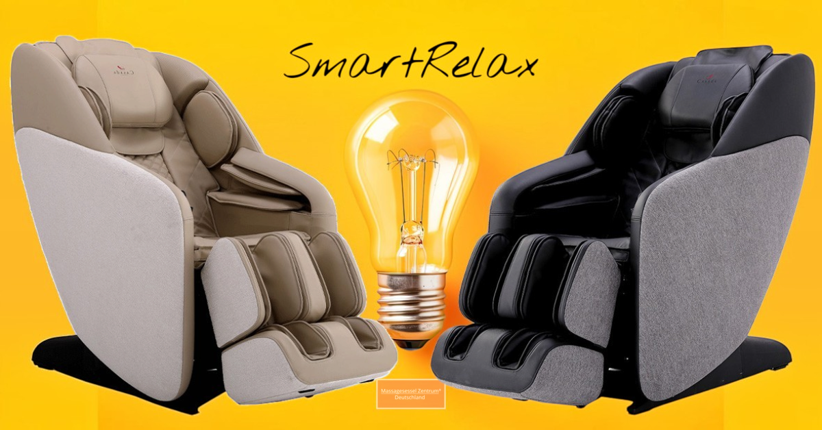 Casada Massagesessel SmartRelax in creme-weiß und grau-schwarz